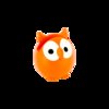 Brillenhouder Uil Oranje