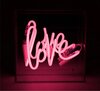 Mini glazen NEON bord &quot;LOVE&quot;