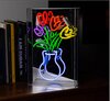 Glazen NEON bord &quot;TULIPES&quot;