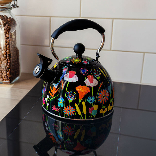 Fluitketel 1,8 L Siffloth&eacute; jardin Fleuri