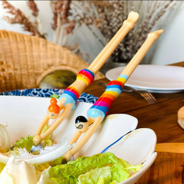 Salade Bestek Rainbow Zwemmers Quelle Salade!