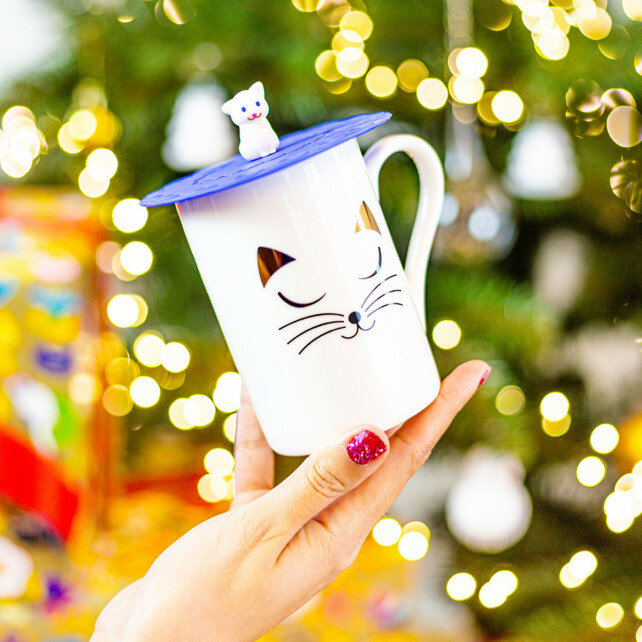 Mok Schluck Cat White witte kat