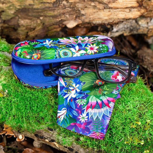 Harde brillenkoker Voyage Fleur d'eau