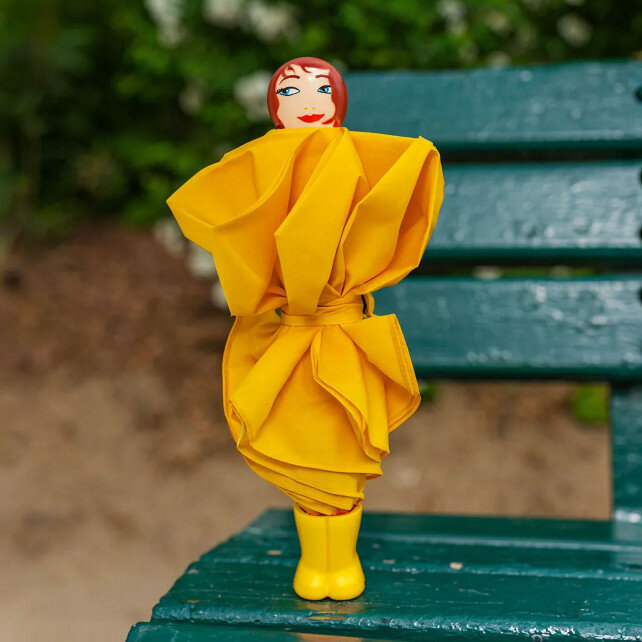 Compacte paraplu - Rain Parade Yellow geel