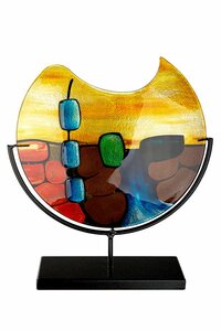 Glasart ronde deco vaas MURANO 37 cm.