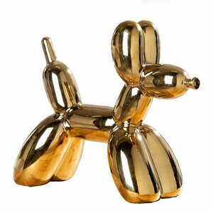 Figuur dog &quot;BALLOON DOG&quot; goud 58158
