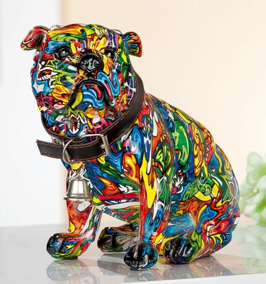 Zittende Dog Pop Art