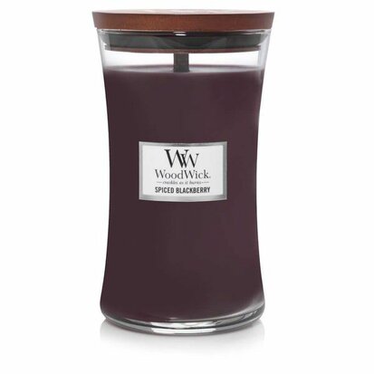 Woodwick Spiced Blackberry Large Candle.