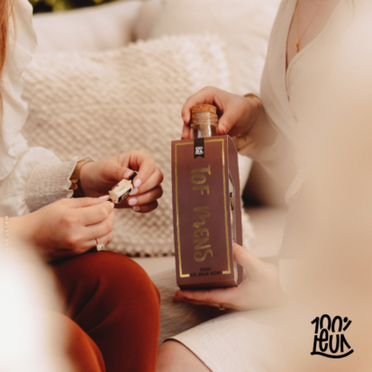 "TOF MENS" Momenten fles - Toffee.