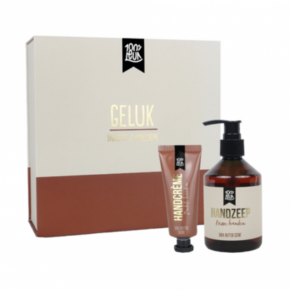 Luxe cadeaubox -Geluk zit in kleine dingen. Honderd Procent Leuk!