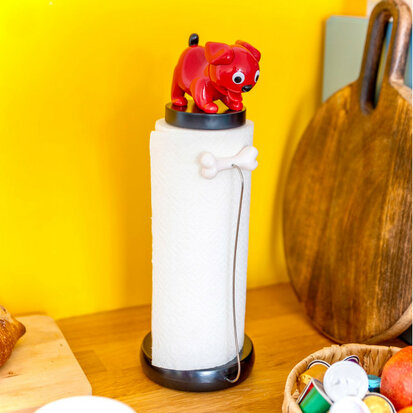 Keukenrol houder rood Pylones.