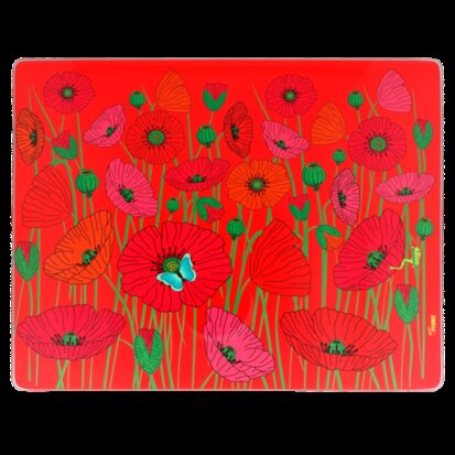 Commy snij/serveerplank Coquelicots