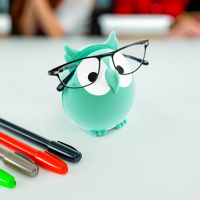 Brillenhouder Uil Turquoise 