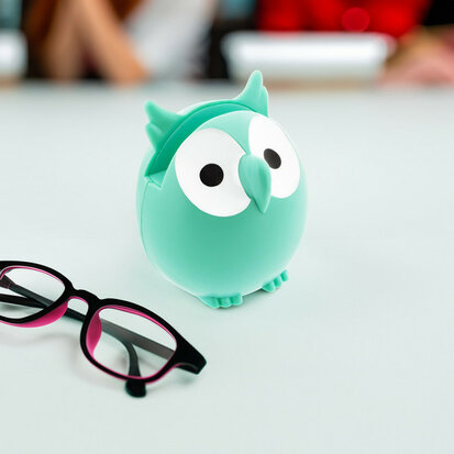 Brillenhouder Uil Turquoise 