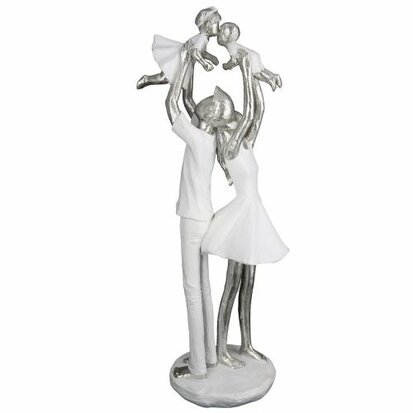 Sculpture "FAMILIETIJD" wit 79790