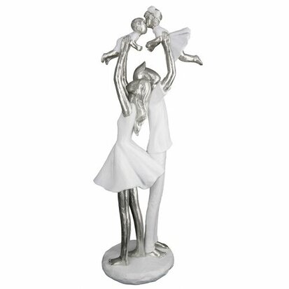 Sculpture "FAMILIETIJD" wit 79790