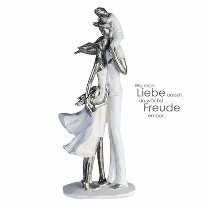 Sculpture "FAMILIE GELUK" wit 79891