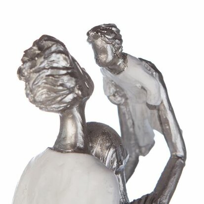 Sculpture "FAMILIE OUDER GELUK" wit 79985