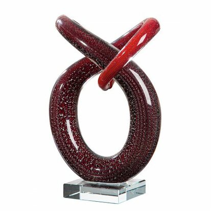 Glas sculpture rood 59381