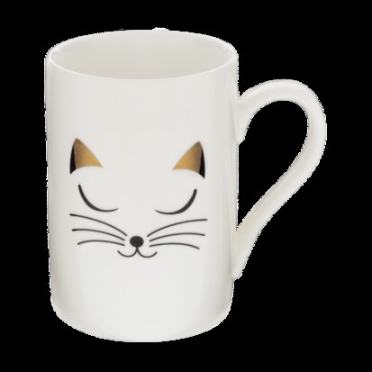 Mok Schluck Cat White witte kat