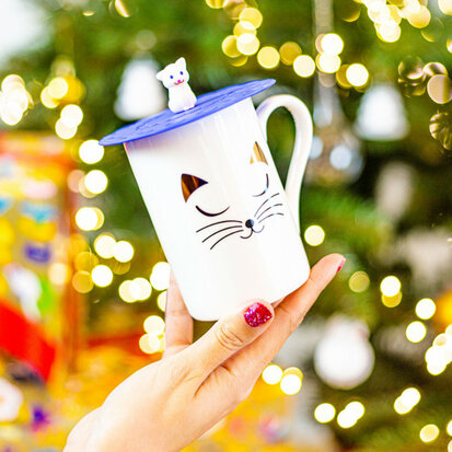 Mok Schluck Cat White witte kat