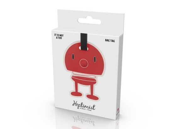 Hoptimist Bagagelabel Hoptimist 10,5 x 8 x 0,7 cm Rood