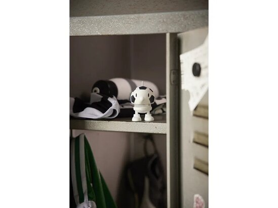 Hoptimist Football Bumble 4,5 x 5,8 x 7,6 cm S Wit