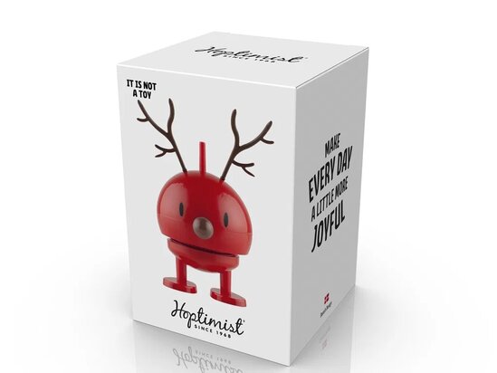 Hoptimist Reindeer Bumble Hoptimist 6.4 x 5.9 x 9.5 cm S Rood