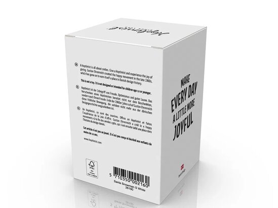 Hoptimist Santa Snowman Hoptimist 8.2 x 6.2 x 6.9 cm S Wit Kerst Sneeuwpop