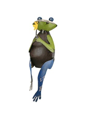 Figuur zittende kikker "LENTE MORGEN" 60253-2