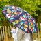 Paraplu Umbrella Jardin Fleuri Pylones