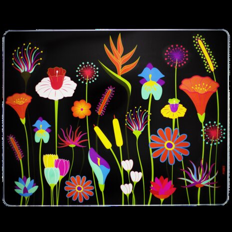 Commy snij/serveerplank Jardin Fleuri 