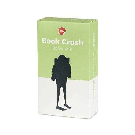 Boekenlegger mannetje met voeten. Book Crush.