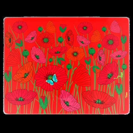Commy snij/serveerplank Coquelicots