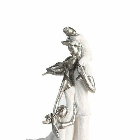 Sculpture "FAMILIE GELUK" wit 79891