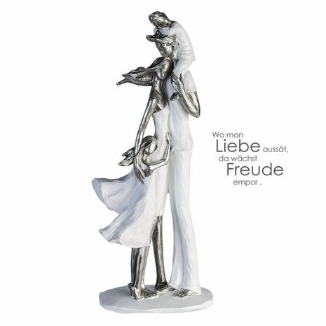 Sculpture "FAMILIE GELUK" wit 79891