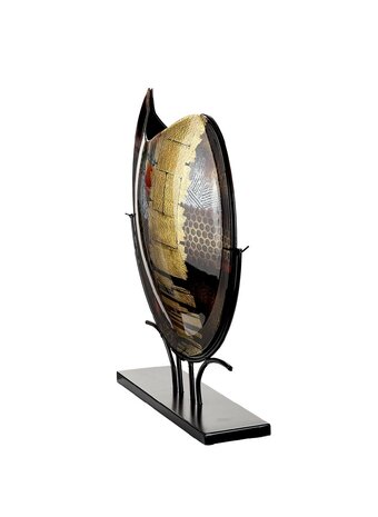 Glasart vaas "DIXION" rond 51 cm 61424  