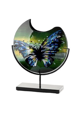 Glasart vaas "SCHMETTERLING" vlinder rond 39 cm 61428  