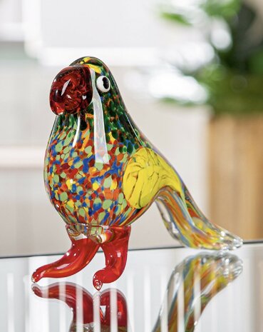 Glasart figuur Papagaai 57765