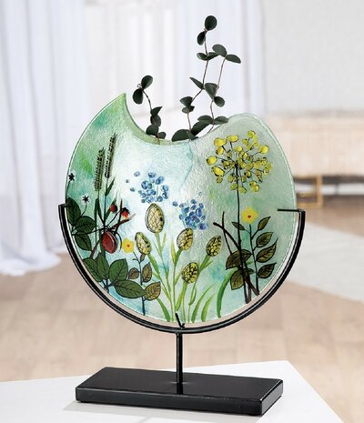 Vaas rond "WILD FLOWERS" 39cm 61924