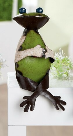 Figuur zittende kikker "LENTE MORGEN" 60253-1