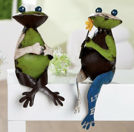 Figuur zittende kikker "LENTE MORGEN" 60253-1