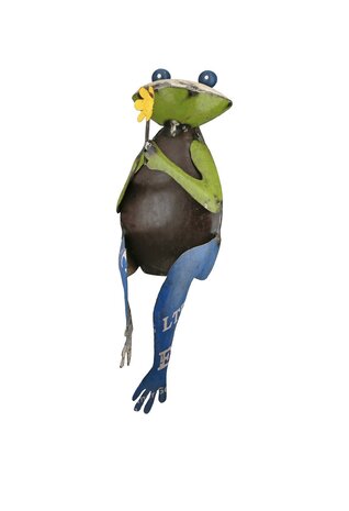 Figuur zittende kikker "LENTE MORGEN" 60253-2