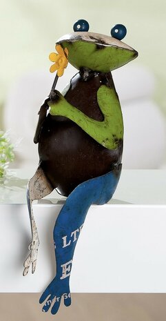 Figuur zittende kikker "LENTE MORGEN" 60253-2