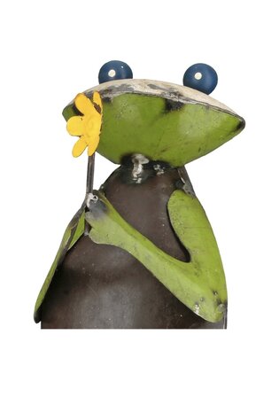 Figuur zittende kikker "LENTE MORGEN" 60253-2