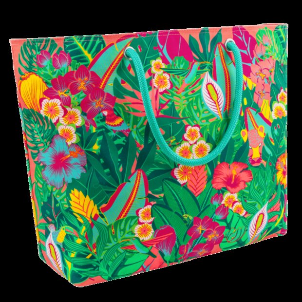 Grote Strandtas Tropical Pylones Beach Bag