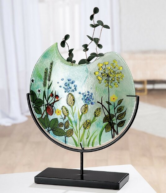 Vaas rond "WILD FLOWERS" 39cm 61924