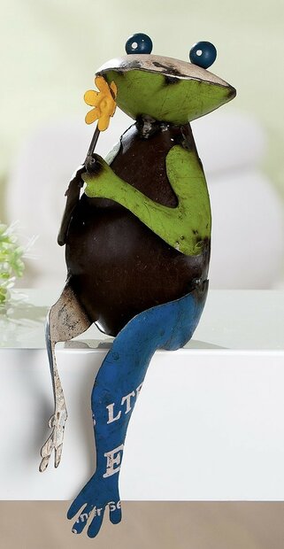 Figuur zittende kikker "LENTE MORGEN" 60253-2