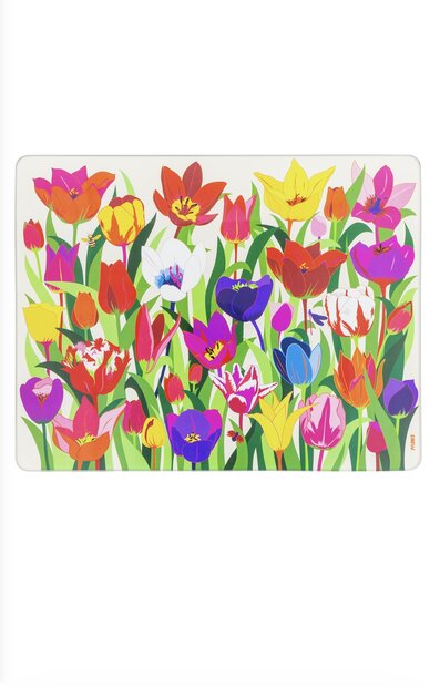 Commy snij/serveerplank Tulpen