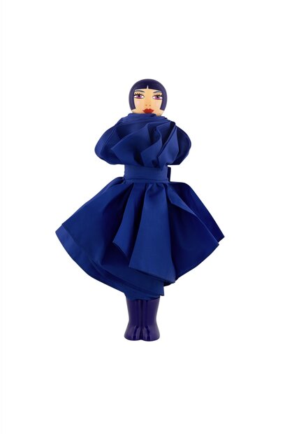 Paraplu. Rain Parade.Blauw. Pylones.